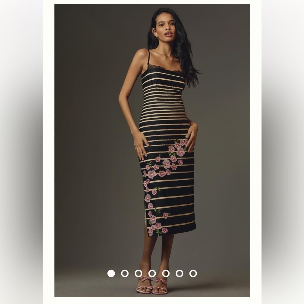 Maeve 12 by Anthropologie Square-Neck Sleeveless Slim Midi Dress